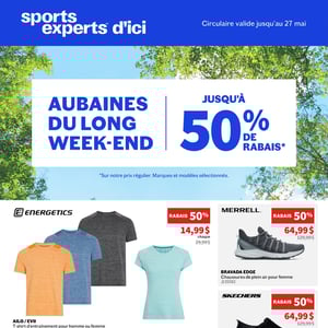Image de la Promotion Circulaire Sports Experts à Trois-Rivières