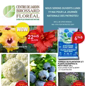 Image de la Promotion Circulaire Centre de Jardin Brossard