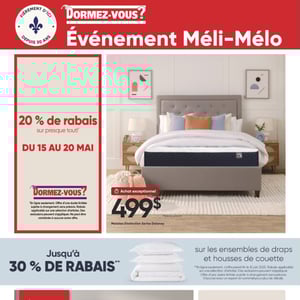 Image de la Promotion Circulaire Dormez Vous à Trois-Rivières