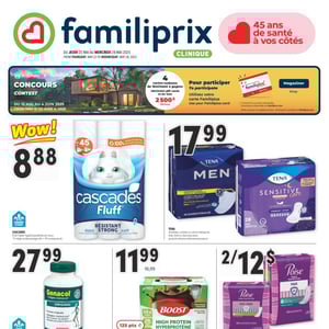 Image de la Promotion Circulaire Familiprix - Clinique à Trois-Rivières