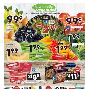 Image de la Promotion Circulaire Marché Végétarien à Trois-Rivières