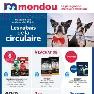 Image de la Promotion Circulaire Mondou à Longueuil