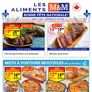 Image de la Promotion Circulaire Les Aliments M&M à Gatineau