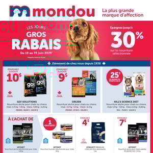 Image de la Promotion Circulaire Mondou à Longueuil