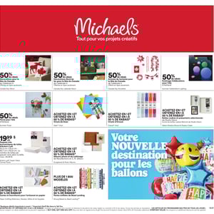 Image de la Promotion Circulaire Michaels à Longueuil