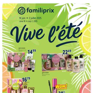 Image de la Promotion Circulaire Familiprix - Cahier Vive l'été à Longueuil