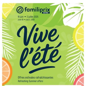 Image de la Promotion Circulaire Familiprix - Extra - Cahier Vive l'été à Longueuil