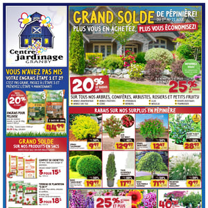 Image de la Promotion Circulaire Centre Jardinage Granby