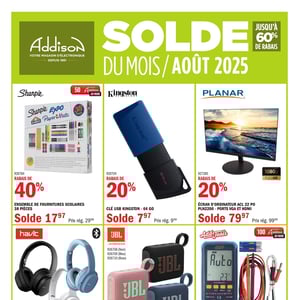 Image de la Promotion Circulaire Addison Électronique