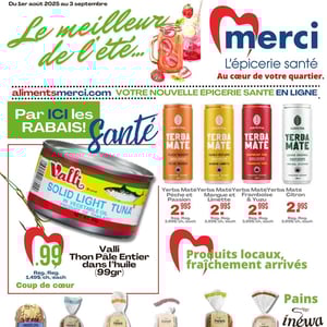 Image de la Promotion Circulaire Les Aliments Merci Épiceries Santé