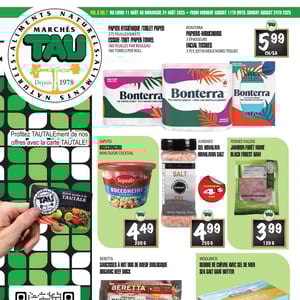 Image de la Promotion Circulaire TAU Marché d'alimentation Naturelle