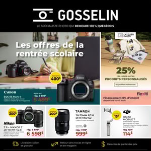 Image de la Promotion Circulaire Gosselin Photo
