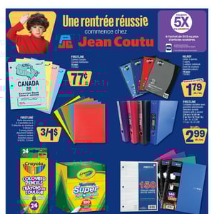 Image de la Promotion Circulaire Jean Coutu - Rentrée Scolaire