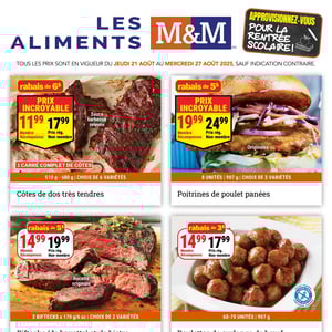 Image de la Promotion Circulaire Les Aliments M&M