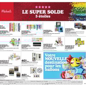 Image de la Promotion Circulaire Michaels