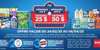 Image de la Promotion Promotion Costco Procter & Gamble