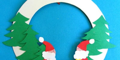 Astuce pour Fabriquer une Couronne du Père Noël