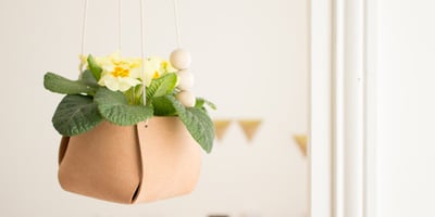 Jardin Suspendu : un Cache-pot en Cuir