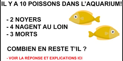 Pouvez-vous Résoudre cette Énigme Mathématique des Poissons en moins de 60 Secondes?