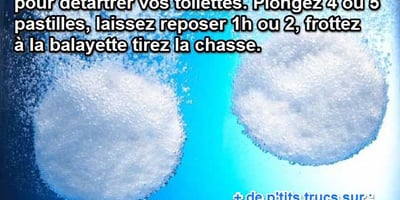 L'Astuce de Génie pour Détartrer vos Toilettes. L'Astuce de Génie pour Détartrer vos Toilettes.