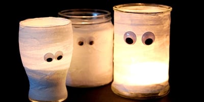 Truc Déco pour L'Halloween : Les Momies Lanternes