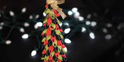 Sapin de Noël en Rubans