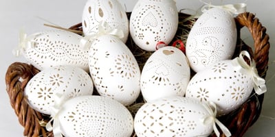 Pâques: Un Oeuf Dentelle
