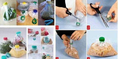 Voici Comment Sceller un Sac de Plastique en Réutilisant une Bouteille! Voici Comment Sceller un Sac de Plastique en Réutilisant une Bouteille!