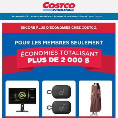 Image de la Promotion Encore plus d'économies chez Costco