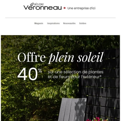 Image de la Promotion 40% pour passer en mode été!