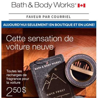 Image de la Promotion Météo du jour : fragrances pour l’auto à 2,50 $
