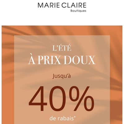 Image de la Promotion Jusqu'à 40% de rabais