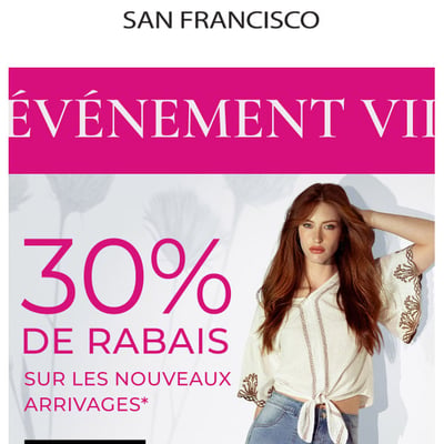 Image de la Promotion Nouveaux arrivages : 30% de rabais