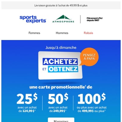Image de la Promotion Achetez et obtenez : c’est parti