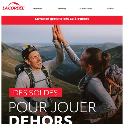 Image de la Promotion On lance les Soldes pour jouer dehors !