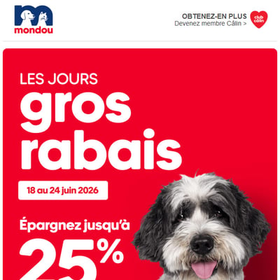 Image de la Promotion Pour un temps limité! Les jours Gros Rabais