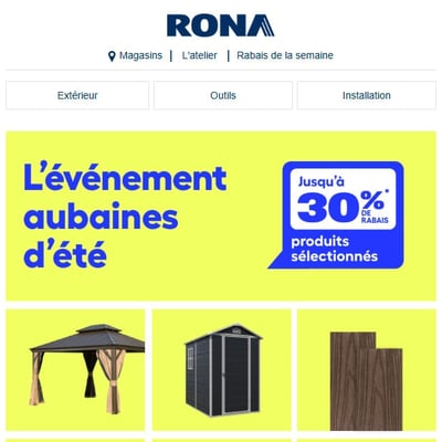 Image de la Promotion Les aubaines se poursuivent: jusqu’à 30% de rabais