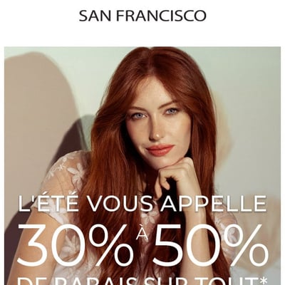 Image de la Promotion L'été vous appelle : 30% à 50% de rabais