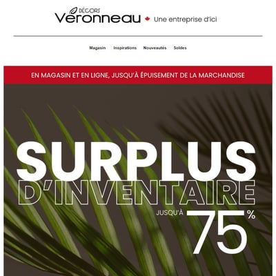 Image de la Promotion Jusqu'à 75% de rabais - Surplus d'inventaire!