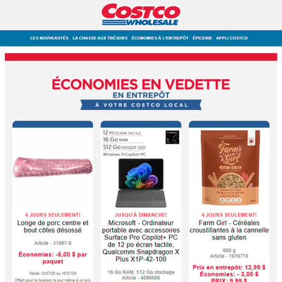 Image de la Promotion Économies en Vedette en Entrepôt