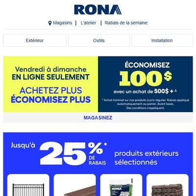 Image de la Promotion Jusqu’à 25% de rabais pour célébrer l’été