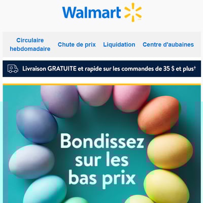 Image de la Promotion Soyez Prêts pour Pâques avec Walmart