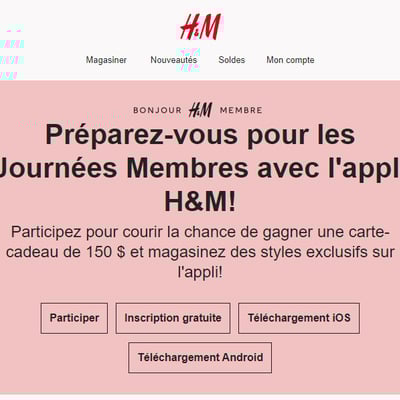 Image de la Promotion 150 $, des Exclusivités et plus sur l'Appli!
