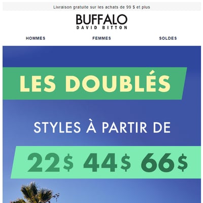 Image de la Promotion Jeans à partir de 66 $, Hauts à 44 $ et T-shirts à 22 $