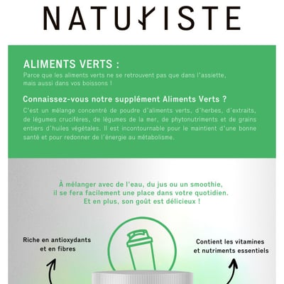 Image de la Promotion FOCUS SUR LES ALIMENTS VERTS