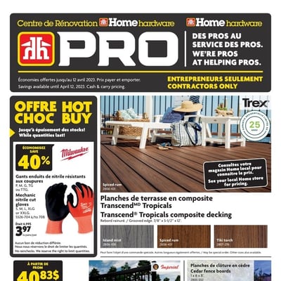 Image de la Promotion Circulaire Home Hardware - PRO