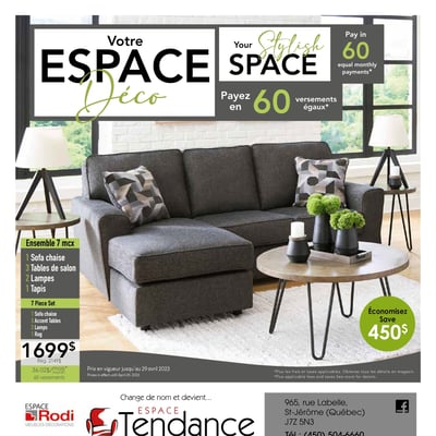 Image de la Promotion Circulaire Meubles Espace Tendance