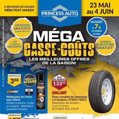 Image de la Promotion Circulaire Princess Auto