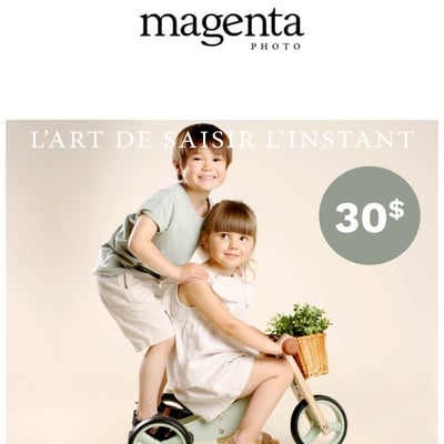 Image de la Promotion Les Moments Inoubliables commencent chez Magenta : 80% de Rabais