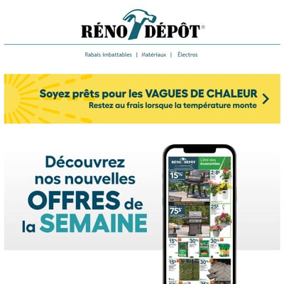 Image de la Promotion Nouveaux Rabais de la Semaine!
